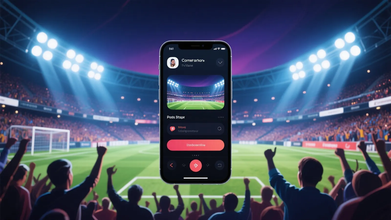 足球直播App视觉展示