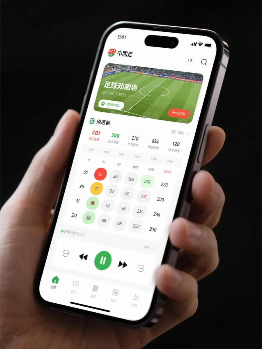 足球直播App界面预览